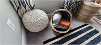 FLOOR POUF & "WHALE" BASKET