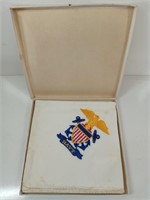 F8) Vintage "US Navy" Victory Insignia Scarf