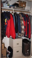 Closet of Men's Jackets/ Vests, 2-Drawer Filing