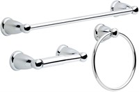 Towel Bar Accessory Set, Polished Chrome