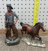 Cowboy & Horse figurines