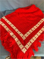 Red Crotched Throw