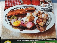 Indoor BBQ Grill Top - Stainless Steel - NIB