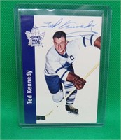 Ted Kennedy SIGNED Hockey Card Maple Leafs #116