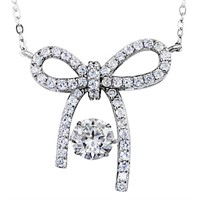 925S 1.0ct Moissanite Diamond Necklace