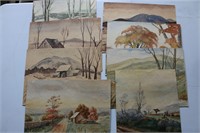 8-Watercolor Paintings