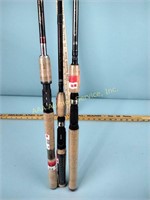 3 fishing rods Berkley, Abu Garcia Ambassadeur &