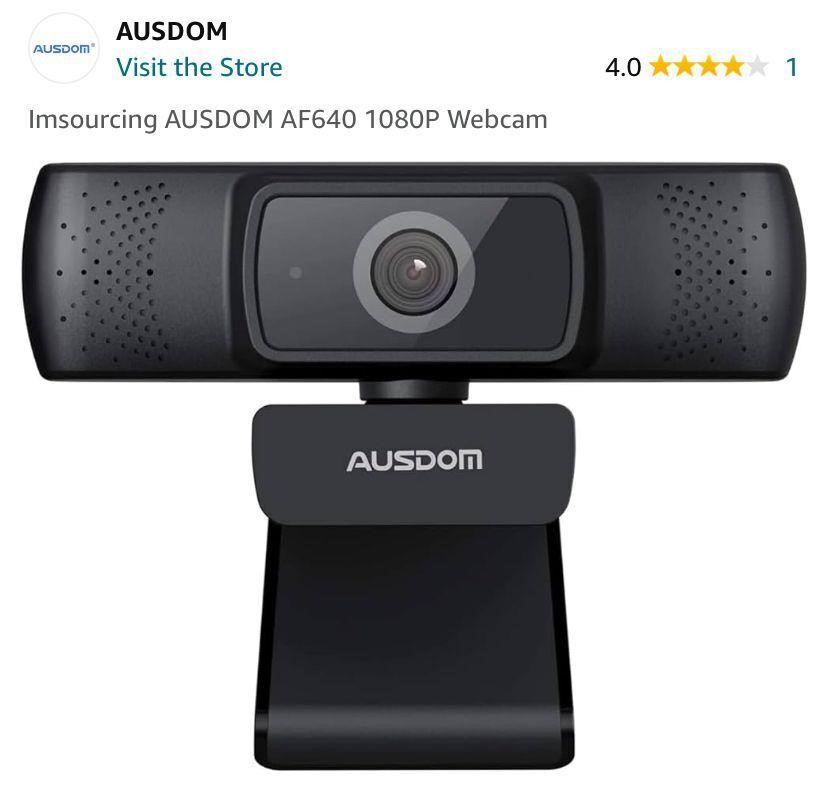 Imsourcing AUSDOM AF640 1080P Webcam