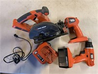 BLACK & DECKER BATTERY OPERATED TOOLS W/ CHARGER