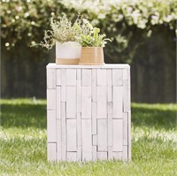 Indoor/OutdoorWood Tami Square Stool