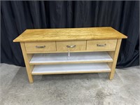 3 DRAWER LONG WORK BENCH