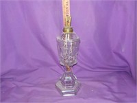 Flint glass oil lamp