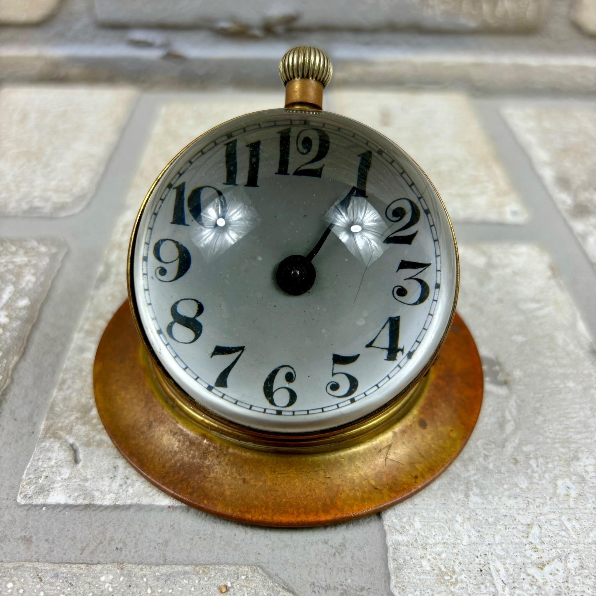 Antique Ship Table Clock, Victorian