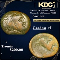 316-297 BC Ancient Greece, Cassander of Macedon AE