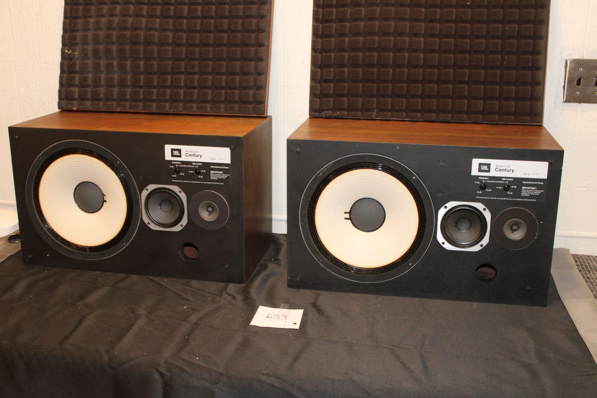 Vintage JBL Model L100 Century Speakers