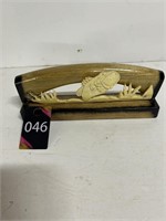 Fish Carved From Antler 8"x2"x4"H