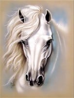 Kaliosy 5D White Horse Diamond Art Kit x2