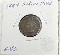 1897 Indian Head Cent Penny