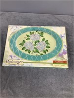 Hydrangea Oval Platter  17x12 1/2   NIB