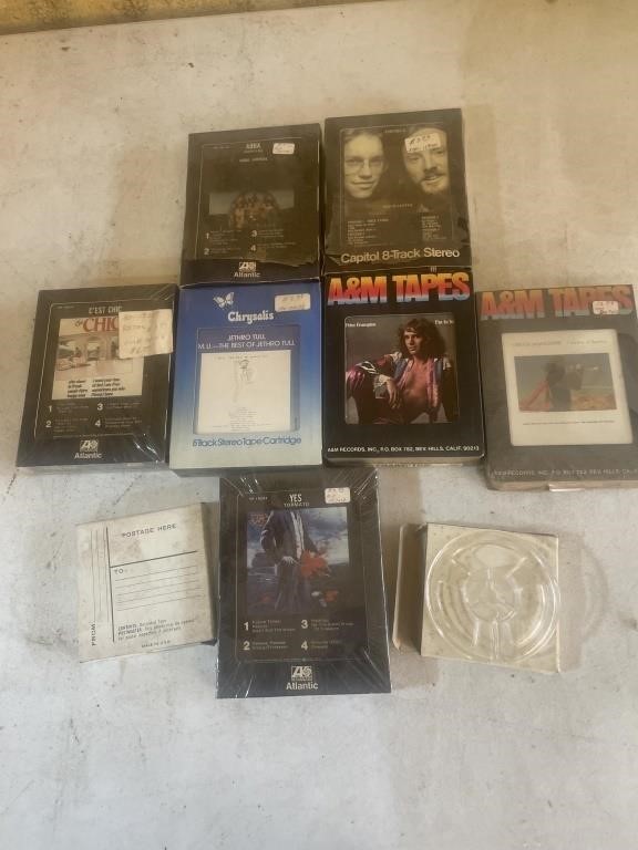 7 - 8 track tapes- Abba, Peter Frampton,  Jethro