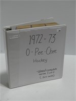 BINDER 1972-73 OPC HOCKEY CARDS