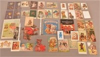Lot of Teddy Bear Related Postcards and Ephemera.