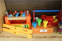 Children's Toys on Bottom Shelf