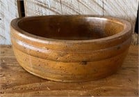Old Treenware Turned Wood Bowl