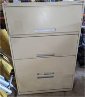 3 Drawer Metal Filing Cabinet (36"W x 18"D x
