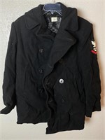 US NAVY Wool Peacoat With Patches