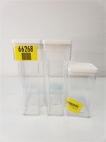 Plastic Food Storage Container With Snap Lid Clear