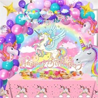 Unicorn Birthday Party Supplies Decorations for Gi