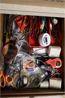 CONTENTS OF DRAWER IN KITCHEN-LEFT HANDED SCISSORS