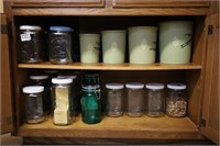 CONTENTS OF CABINET IN KITCHEN -VINTAGE TUPPERWARE