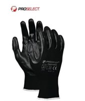 6pr Proselect Sz Sm Black Nitrile Gloves NEW