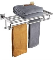New- KOKOSIRI 24 Inch Towel Shelf with Double