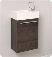 Fresca FCB8002GO Pulito 16" Small Gray Oak Vanity