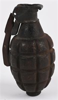 WWI US ARMY MKI HAND GRENADE WITH FUZE INERT WW1