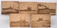 WWI USN BATTLESHIP PHOTOS USS ARIZONA UTAH TEXAS
