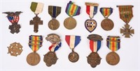 WWI US SERVICE MEDAL LOT 81ST DIVISION VICTORY WW1