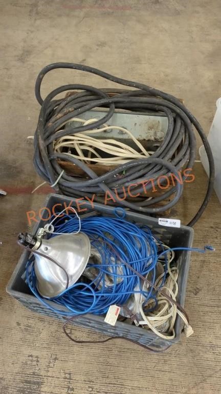 Misc. Crates of wire and more lot