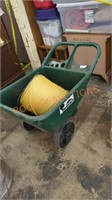 Yard cart and giant spool of rope
