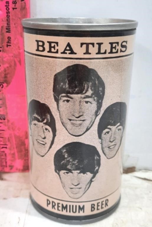 Empty "Beatles" Beer Can from Liverpool England