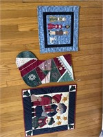 Quilted Christmas Items made by Marilyn Eckert