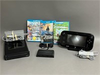 Nintendo Wii U Game Console w/ Three Games