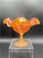 Carnival Glass Marigold Grapes Compote