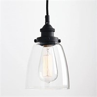 1-Light Mini Hanging Light with Clear Glass Shade