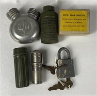 MISC. LOT OF  MILITARY COLLECTIBLES