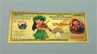 Lilo & Stitch Gold Bill