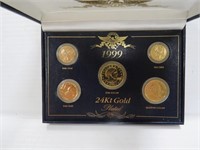1999 24kt Gold Plated Us Coin set